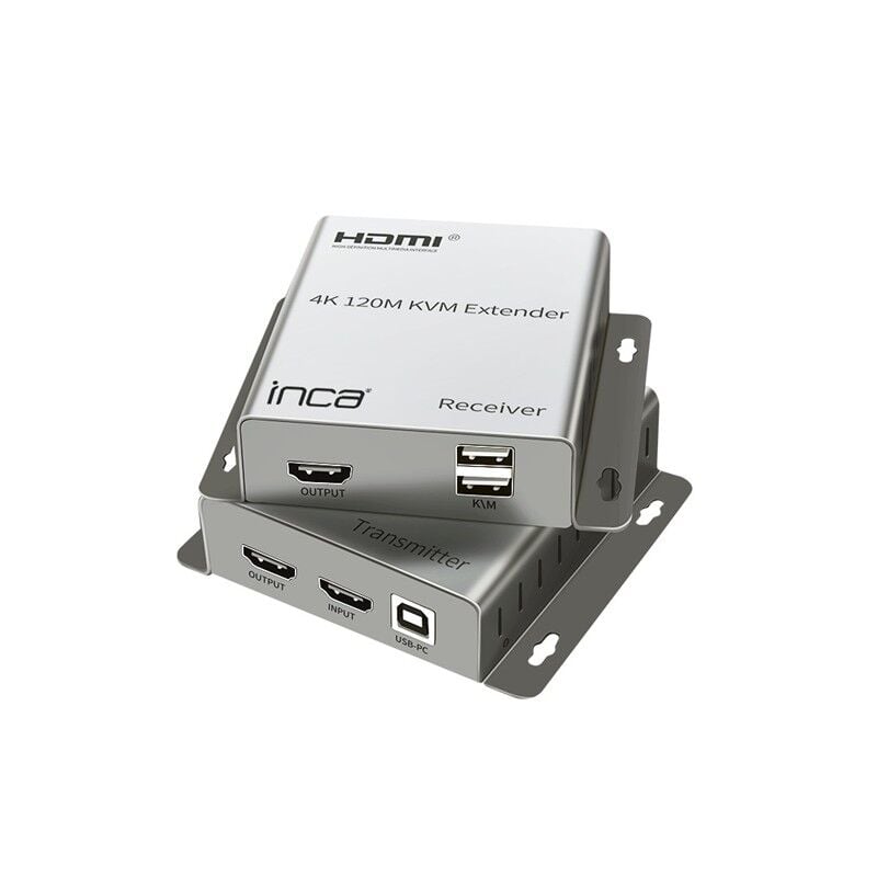 Inca IEX-120 HDMI 4K @30Hz 120M KVM Network Extender (Cat5e/Cat6)