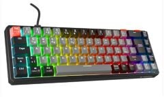 Rampage YORU MINI Gri-Siyah Outemu Red Switch RGB Mekanik Gaming Klavye - Type-C
