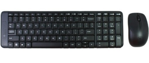 Logitech MK220 920-003163 2.4GHz Kablosuz Q Klavye ve Mouse Seti USB Nano Alıcı Siyah