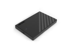 Hiksemi HS‑HUB‑MHC201 USB 3.1 Type‑C 2.5″ SATA III 9.5 mm SSD/HDD Harici Kutusu (ABS Siyah, 6 Gbps, UASP/TRIM, Otomatik Hibernasyon)