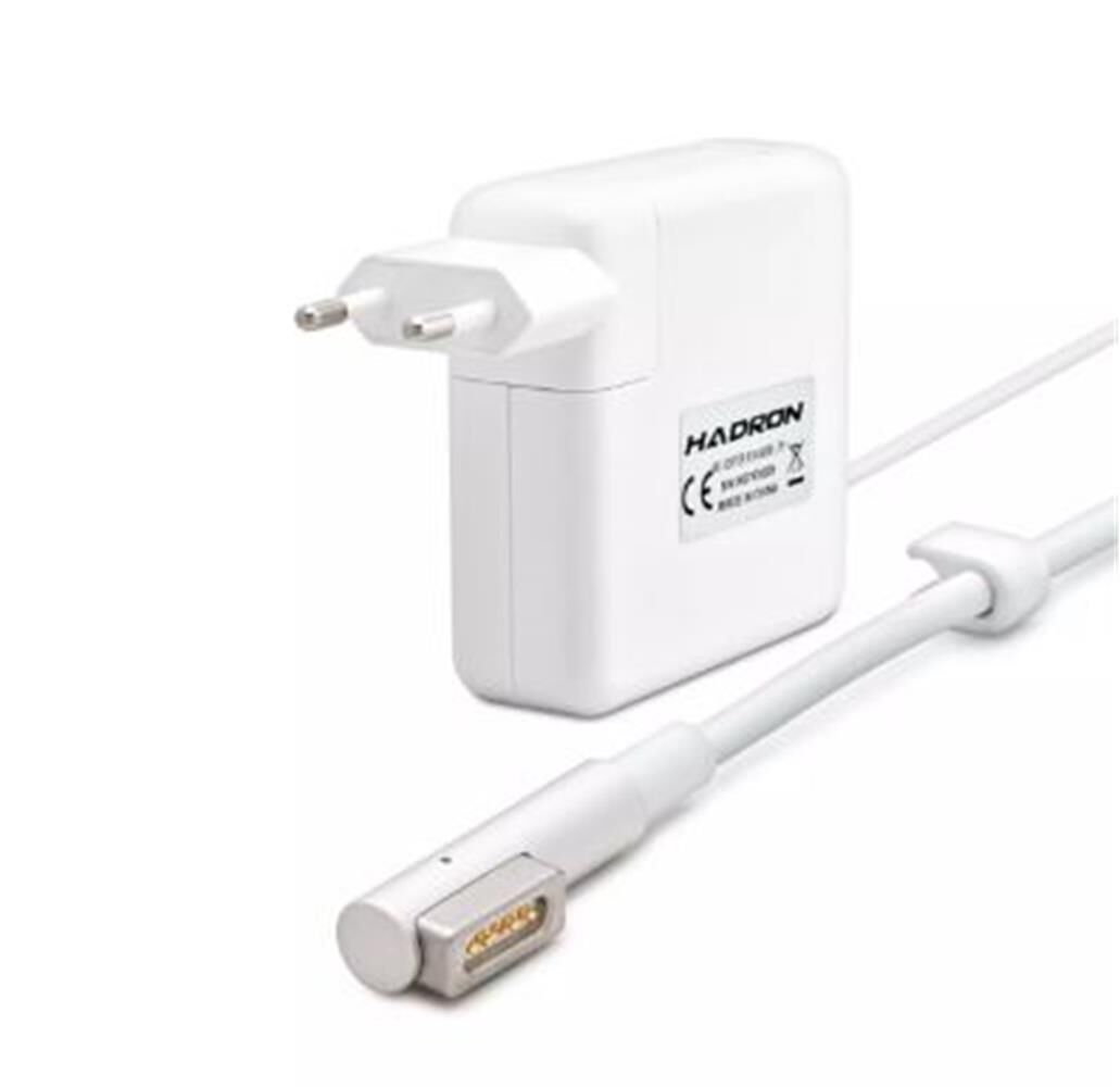 Hadron HD797 Apple MacBook Uyumlu MagSafe 1 18.5V 4.6A 85W Laptop Adaptörü (L Tip) Beyaz