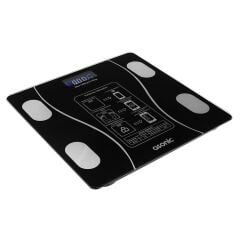 Asonic AS-BS260 Siyah Bluetooth Akıllı Dijital Baskül - Temperli Cam ve Hassas Sensörlü