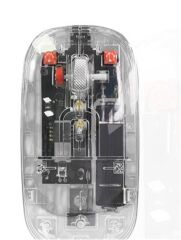 Dexim MW-002RT DMA025 Şeffaf Tasarım Şarj Edilebilir Sessiz Tıklama Bluetooth & 2.4GHz Kablosuz Mouse