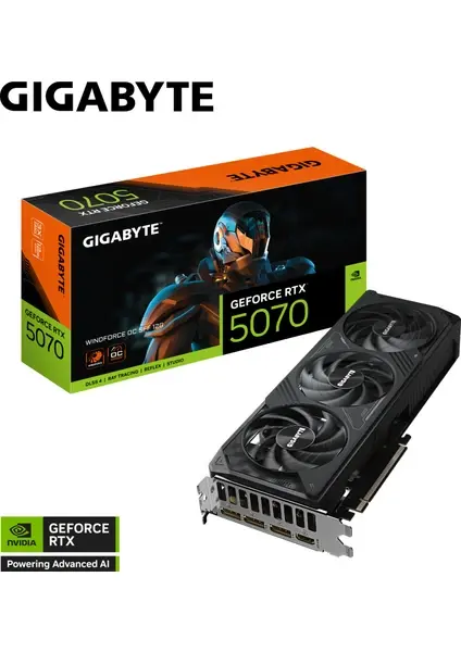 GIGABYTE RTX5070 WINDFORCE OC SFF GV-N5070WF3OC-12GD 12GB GDDR7 192Bit