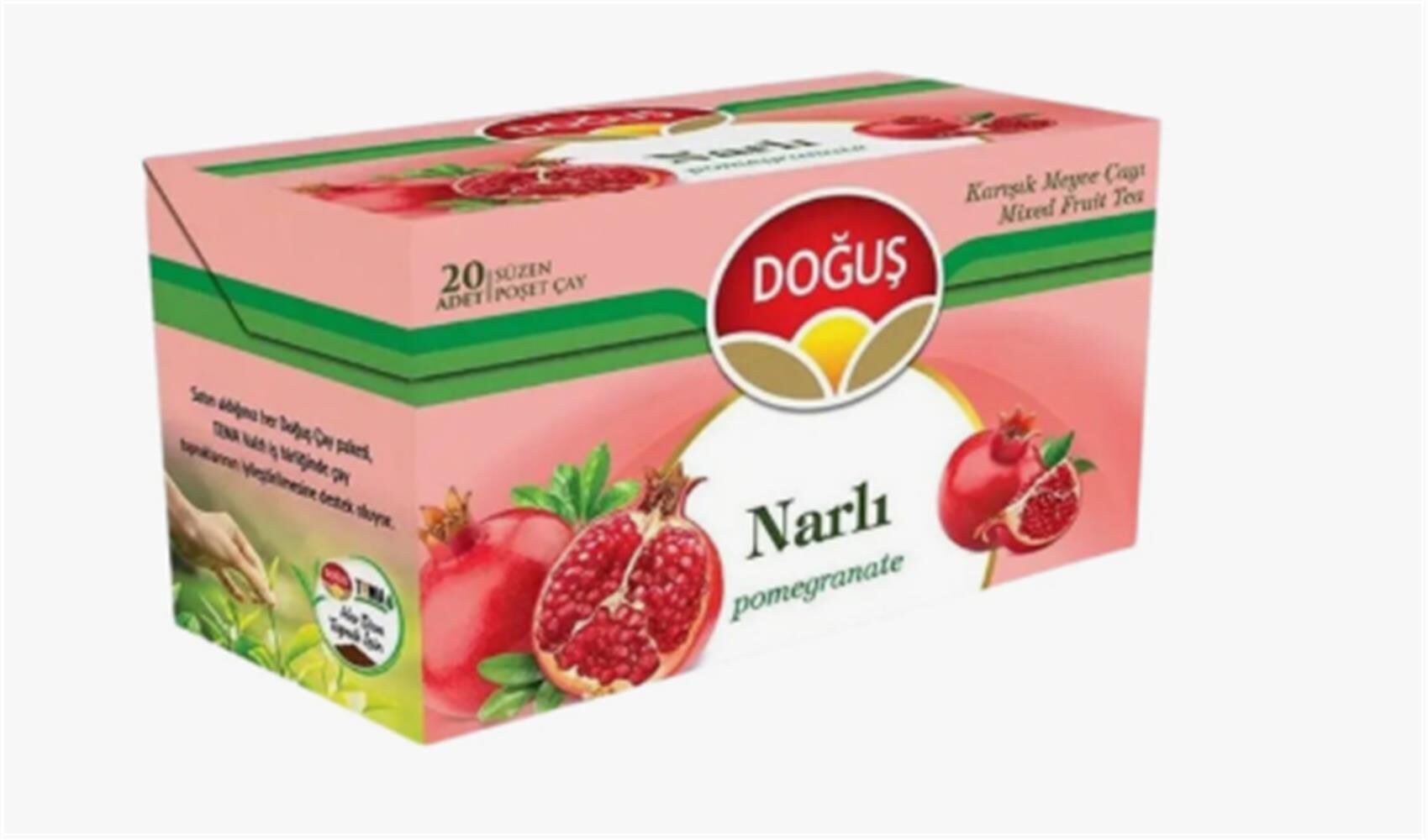 Doğuş Narlı Karışık Meyveli Süzen Poşet Çay 20 Adet x 1,9 g (38 g)