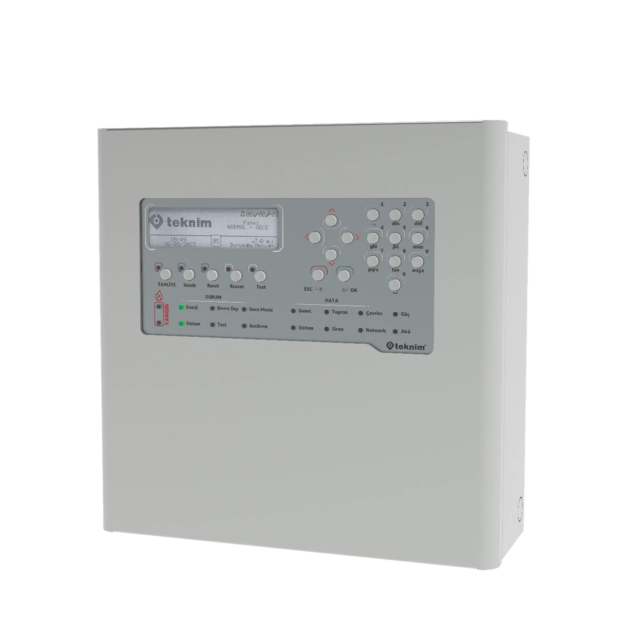 TEKNİM TFP-2214 Akıllı Adresli Yangın Alarm Paneli, 4 Loop