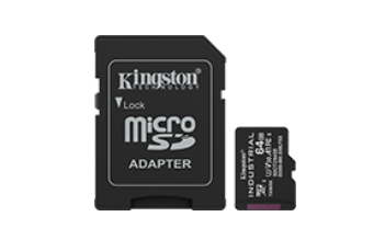 Kingston SDCIT2-64GB 64GB microSDXC Industrial C10 A1 pSLC SD Adapterlı Endüstriyel Hafıza Kartı