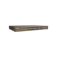 Tenda TEG5328P-24-410W 24-Port Gigabit 4-SFP L3 Yönetilebilir PoE Switch