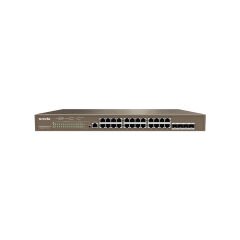 TENDA TEG5328P-24-410W 24GE PoE Port (370W), 4xSFP L3 Yönetilebilir Switch