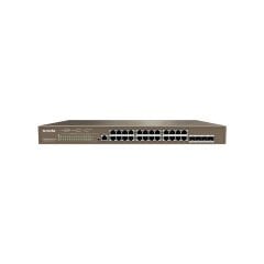 Tenda TEG5328P-24-410W 24-Port Gigabit 4-SFP L3 Yönetilebilir PoE Switch
