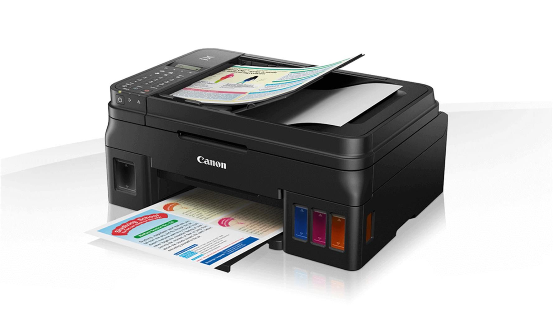 Canon G4470 Yazıcı-Tarayıcı-Fotokopi-Faks Wi-Fi Renkli Mürekkep Tanklı Yazıcı