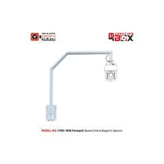 KameraKutusu TRK-1010-F Bullet ve Dome Güvenlik Kamerası Duvar Bağlantı Aparatı / Buat Kutusu