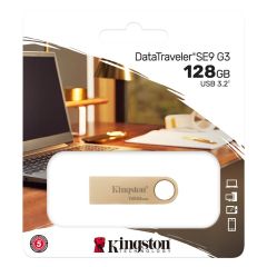 Kingston DataTraveler SE9 G3 128GB USB 3.2 Gen 1 Metal Kasa Flash Bellek - DTSE9G3/128GB