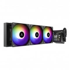 SEGOTEP BeAced 360 ARGB Siyah 360mm Sıvı İşlemci Soğutucu AZAZ3SGP0006 — 3,4″ Akıllı Ekran, 3×120 mm ARGB Fan, LGA1700/AM5 Uyumlu