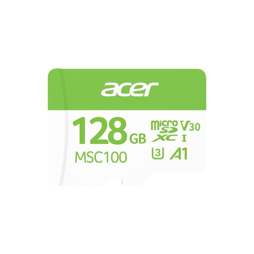 Acer MSC100 128GB microSDXC Hafıza Kartı - 4K UHD Video, V30, U3, A1, 100MB/s Okuma Hızı