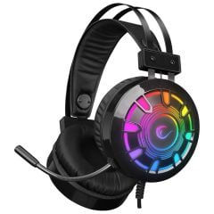 Rampage RM-K59 X-CHAIN Siyah USB 7.1 Rainbow LED Gaming Mikrofonlu Kulaklık