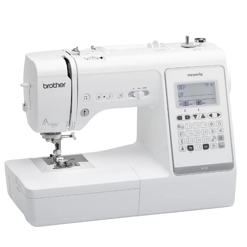 Brother Innov‑is A150 Elektronik Dikiş Makinesi – 50 Desen, 5 Satır Yazı Deseni, 850 Stiş/Min Maksimum Hız, Otomatik İğne Geçirici, LED Aydınlatma, USB Port