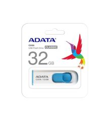 Adata C008-32GB 32GB USB2.0 Classic (White + Blue) Flash Bellek