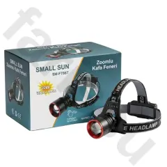 Small Sun SM-F786T Kafa Fener 30w 3000 lumen Hareket Sensörlü Zoomlu Şarjlı 3x18650 Lityum pil