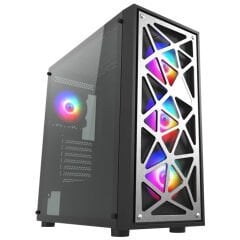 Vento VG12AL 750W 80+ Bronze PCIe 5.0 (HD2-750W) Dahili PSU Temperli Cam Mesh ATX Gaming Bilgisayar Kasası