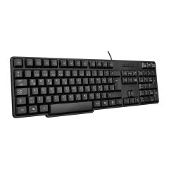 EVEREST KB‑517U Siyah USB Kablolu Q Standart Klavye 109‑Tuș 135 cm Kablo 10 Milyon Baskı Ömrü Spill‑Proof Tasarım