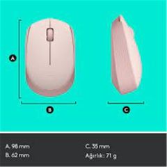 Logitech M171 Kablosuz Mouse - Pembe (910-006865)