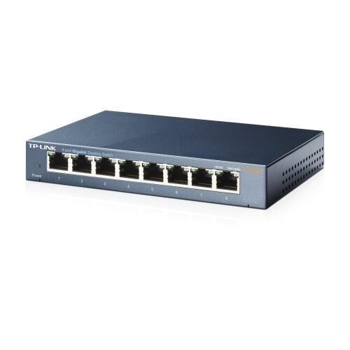 TP-LINK TL-SG108 8 Port 10/100/1000 Mbps Yönetilemez Gigabit Switch