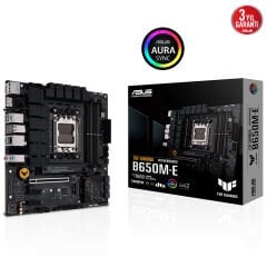 ASUS TUF GAMING B650M-E AM5 DDR5 6400 2xDP HDMI Çift M2 USB3.2 AURA RGB mATX