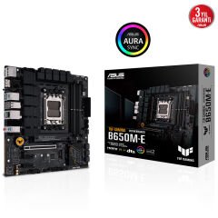 Asus TUF GAMING B650M-E AMD B650 AM5 DDR5 6400MHz (OC) HDMI 2xDP Çift M.2 USB 3.2 mATX Anakart