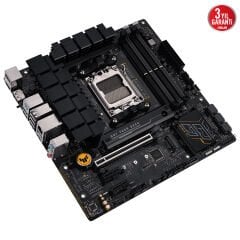 ASUS TUF GAMING B650M-E AM5 DDR5 6400 2xDP HDMI Çift M2 USB3.2 AURA RGB mATX