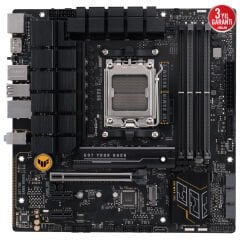 ASUS TUF GAMING B650M-E AM5 DDR5 6400 2xDP HDMI Çift M2 USB3.2 AURA RGB mATX