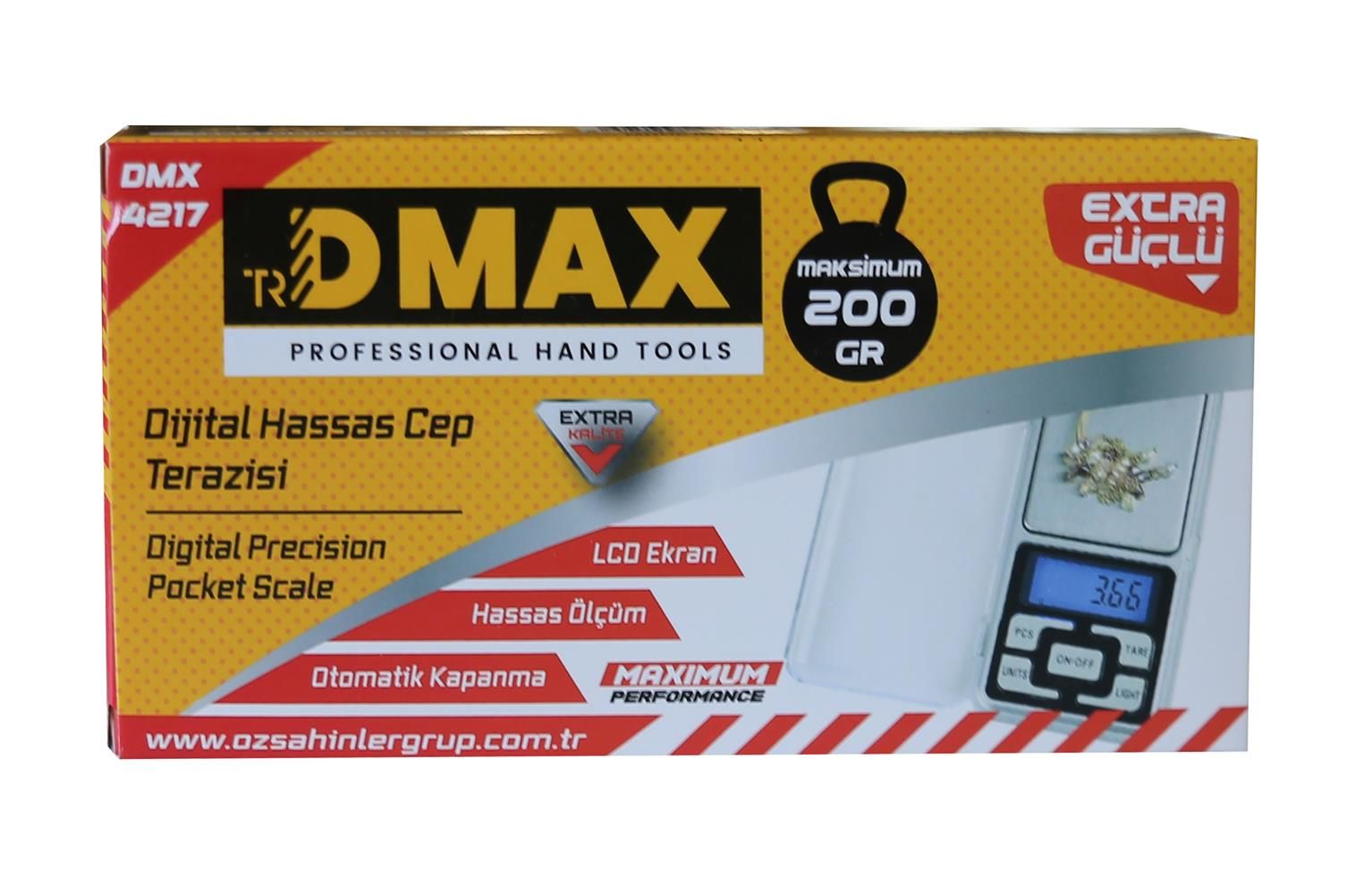 Dmax Dijital Hassas Cep Terazisi 200gr ÖZS-38