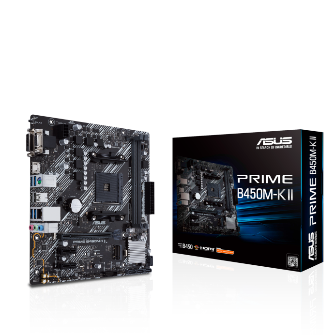 Asus PRIME B450M-K II AMD B450 Soket AM4 DDR4 4400MHz(OC) M.2 mATX Anakart