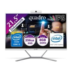 Quadro Stark Touch H8122-T45825 Ci5 4590S 3.0Ghz 8gb 256gb 21.5''  Dokunmatik Freedos AIO Bilgisayar