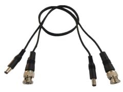 MERVESAN KABLOLU BNC KONNEKTÖR + POWER JAK FİŞ 2.1 MM 2li (MRW-BNC/DC ARA)