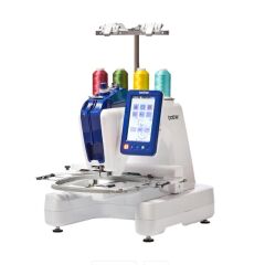 Brother VR Tek İğneli Profesyonel Nakış Makinesi 1 000 Dk/Dak Wi‑Fi 7″ Dokunmatik Ekran 200×200 mm Serbest Kol İğne İpliği Kesici LED Konum Belirleyici