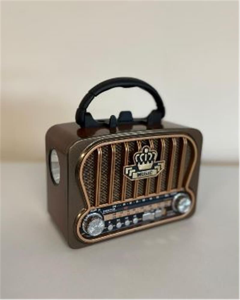 Everton RT-826M Bluetooth USB SD FM Destekli Şarjlı Nostaljik Radyo ve El Feneri