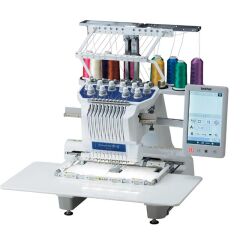 BROTHER Entrepreneur Pro X PR1055X 10 İğneli Profesyonel Nakış Makinesi – 14″×8″ Alan, Otomatik İğne Çevirici, My Stitch Monitor, VESA 300×300