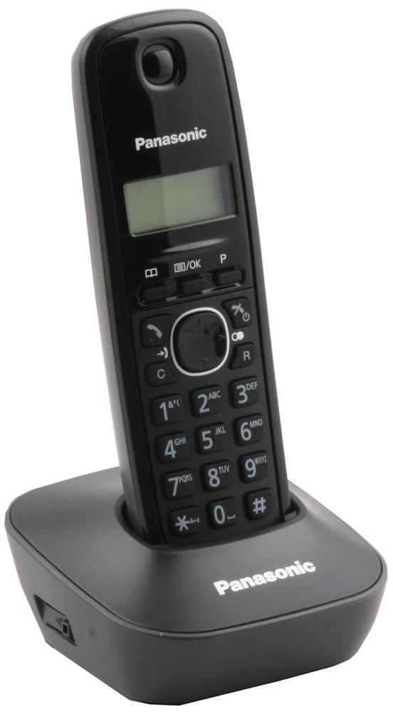 Panasonic KX-TG1611 Siyah Telsiz DECT Telefon - 50 Hafızalı Rehber ve LCD Ekran