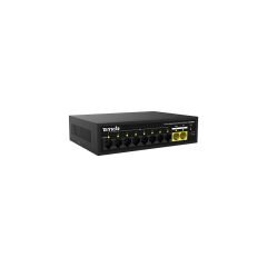 Tenda S110GPC 10-Port Desktop Switch with 8-Port 10/100Mbps PoE (75W) and 2-Port Gigabit Uplink