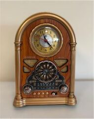 Everton RT-719  Şarjlı, Saat Göstergeli Nostaljik Radyo( Bluetooth-USB-SD-FM)