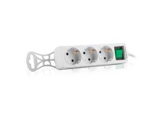 S-link SPG-F03 3'lü Akım Korumalı Priz Çoklayıcı 1.5 Metre 306 Joule Flat Soket 3G1.0mm² Tam Bakır