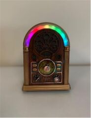 Everton RT-752 Bluetooth, USB, SD, FM Destekli Şarjlı ve LED Işıklı Taşınabilir Nostaljik Radyo