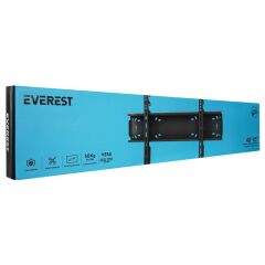 EVEREST MS‑8540 Sabit Duvar Tipi TV Askı Aparatı – 40″–85″ LCD/LED TV, VESA 300×300 / 400×400 / 600×400, 50 kg, 640 mm Siyah