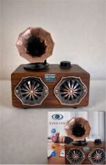 Everton Rt-744  Bluetooth Fm-Usb-Tf-Aux  Şarjlı Nostaljik Radyo