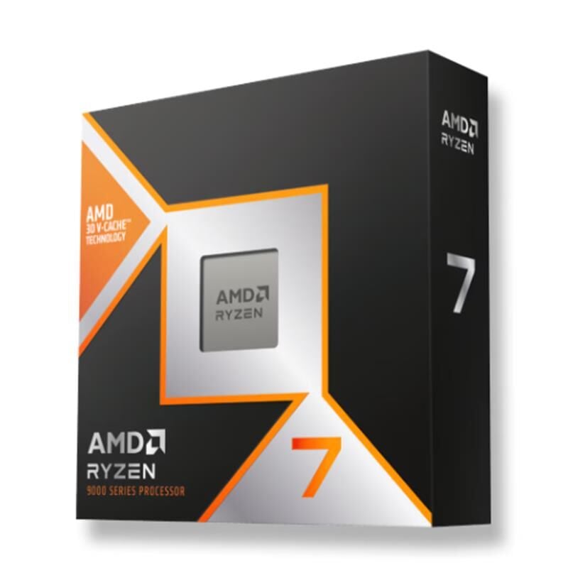 AMD Ryzen 7 9850X3D 4.7GHz (Turbo 5.2GHz) 8-Çekirdek 96MB Cache AM5 120W İşlemci - Fansız
