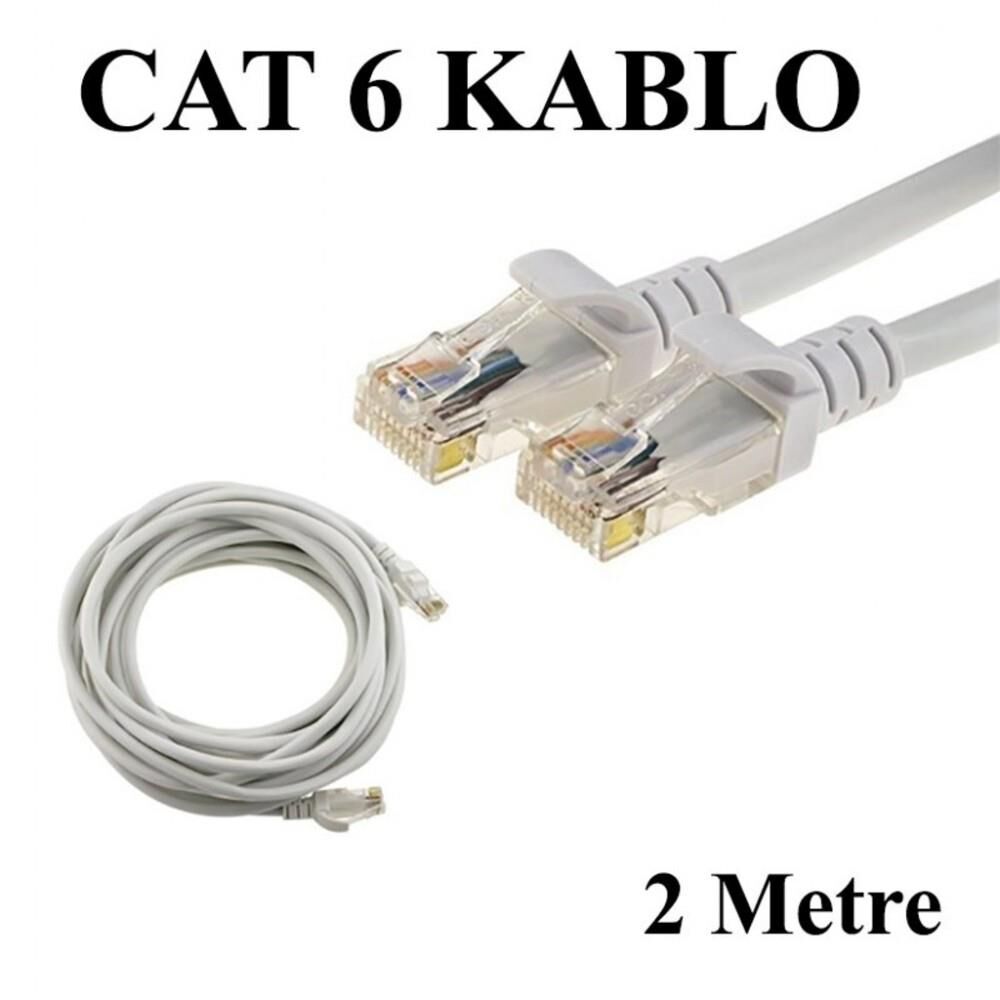 INCA ICAT6‑02TG 2 m 24 AWG CAT6 UTP Patch Kablosu Gri – 250 MHz, Gigabit Ethernet, RJ45