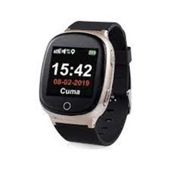 T Smart S3 GPS Senior Watch Siyah Akıllı Yetişkin Saati (Alzheimer Destekli)