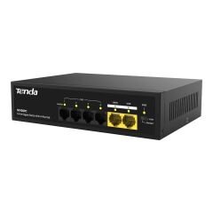 Tenda SG106PC 6-Port Gigabit Masaüstü Switch - 4 Port PoE+ (55W) + 2 Port Uplink
