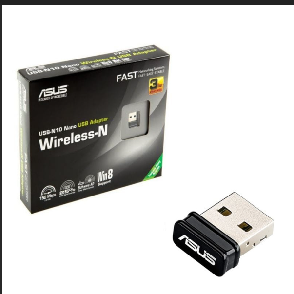 ASUS USB-N10 Nano 150Mbps Kablosuz N USB WiFi Adaptör IEEE 802.11b/g/n Nano Boyut USB Wireless Network Adapter